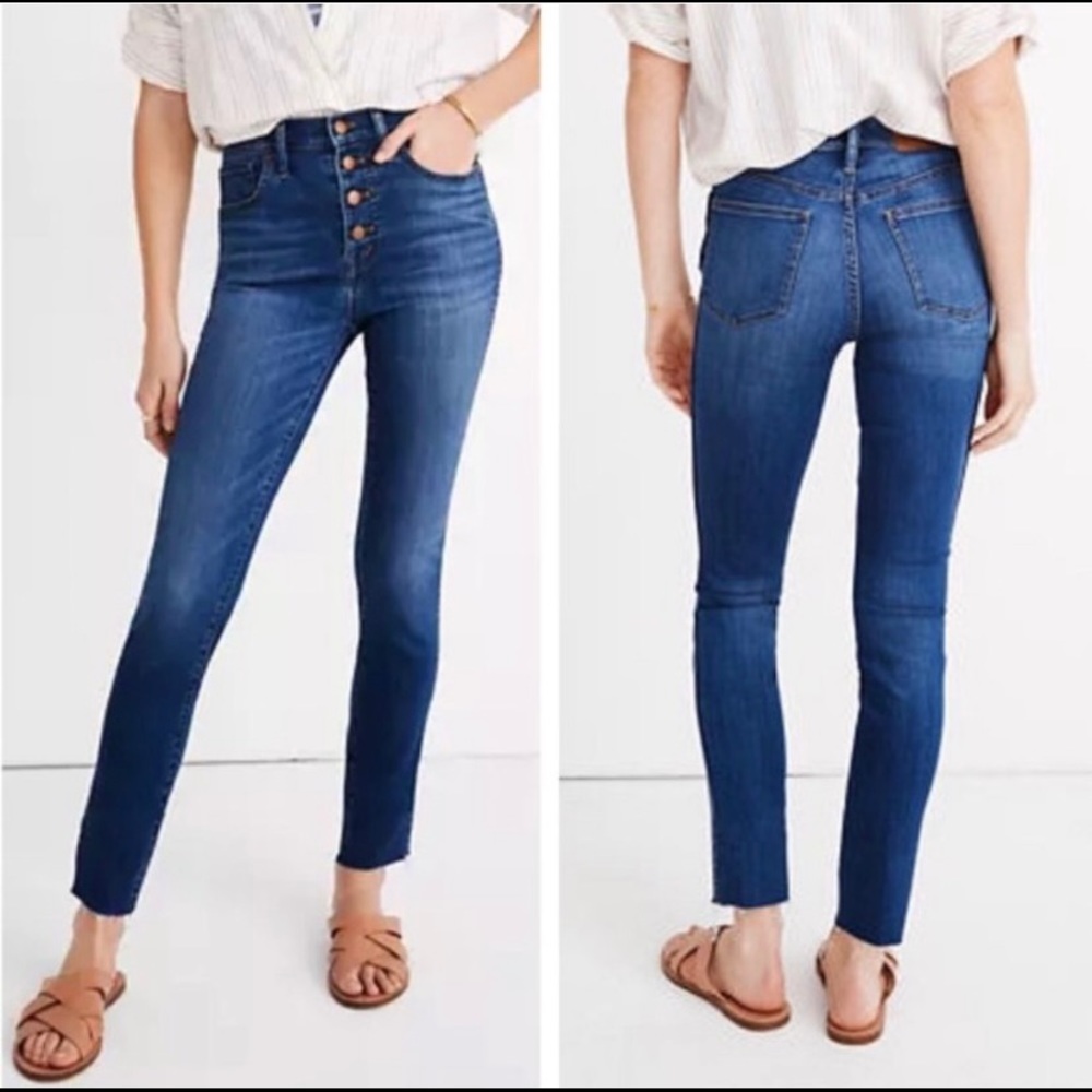 Madewell 10” High Rise Skinny Crop Jeans